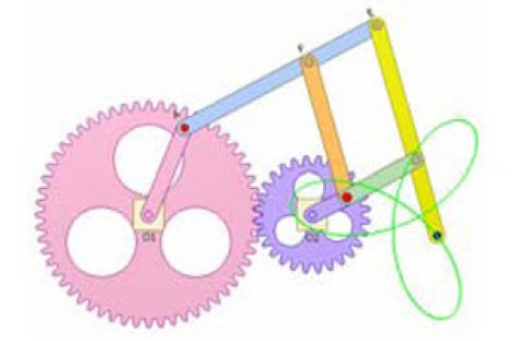 [Mô phỏng cơ cấu cơ khí] Pantograph vẽ đường họ cycloid