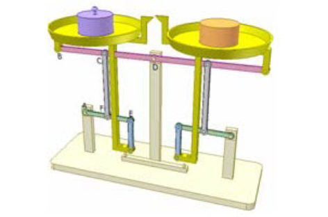 [Mô phỏng cơ cấu cơ khí] Cân hai đĩa 2
