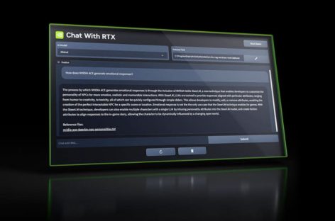 [Video] Ứng dụng ‘Chat With RTX’: chatbot hoạt động nhờ vào card đồ họa NVIDIA RTX AI