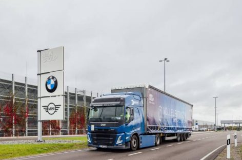 Vận chuyển hậu cần bằng xe tải điện phát khí thải thấp tại nhà máy BMW Group Leipzig